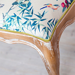 Банкетка из массива бука с цветочным принтом Beige Chinoiserie Garden Banquette варинант исполнения - 2 | Loft Concept в Челябинске
