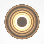 Бра круглое Soft Halo бежевый варинант исполнения - 2 | Loft Concept в Челябинске