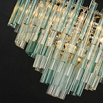 Дизайнерская люстра AQUA Blue Lagoon бирюзовое стекло несколько ярусов варинант исполнения - 2 | Loft Concept в Челябинске