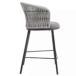 Стул барный с декоративным плетением на спинке и подлокотниках Chair Weave варинант исполнения - 1 | Loft Concept в Челябинске