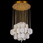 Люстра с овальными подвесками из натурального камня Spatial Composition варинант исполнения - 3 | Loft Concept в Челябинске