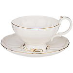 Чайный набор  белого цвета из фарфора на 6 персон 12 предметов Shine Porcelain варинант исполнения - 1 | Loft Concept в Челябинске