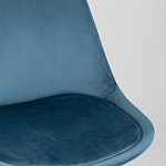 Стул с мягким велюровым сиденьем Arvika Blue варинант исполнения - 7 | Loft Concept в Челябинске