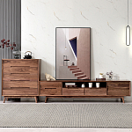 Тумба под телевизориз массива дерева TV Stand made of Walnut Wood варинант исполнения - 2 | Loft Concept в Челябинске