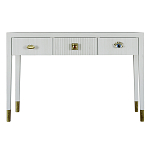 Дизайнерский Письменный стол Elsa Dreams White с тремя ящиками варинант исполнения - 5 | Loft Concept в Челябинске