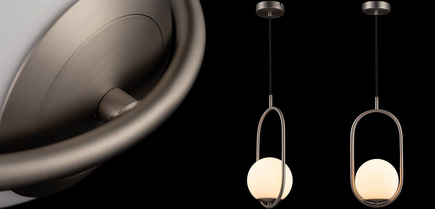 Подвесной светильник B.LUX C Ball oval nickel Подвесной светильник B.LUX C Ball oval nickel - Loft-Concept в Челябинске