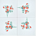 Плитка с узором Земляника варинант исполнения - 1 | Loft Concept в Челябинске