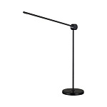 Настольная лампа черного цвета с круглым основанием и длинным прямым плафоном Trumpet tube варинант исполнения - 1 | Loft Concept в Челябинске