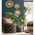 Шарообразная корзина с орнаментом Jokia Wicker Basket варинант исполнения - 3 | Loft Concept в Челябинске