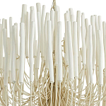 Люстра белая с несколькими ярусами деревянных палочек Bright Wooden Chandelier варинант исполнения - 9 | Loft Concept в Челябинске