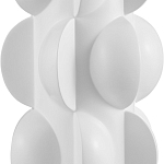 Настольная лампа белая с тканевым абажуром в форме цилиндра Morphing варинант исполнения - 1 | Loft Concept в Челябинске