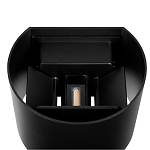 Уличный настенный светильник цилиндрической формы черного цвета из металла Urban Minimalist варинант исполнения - 4 | Loft Concept в Челябинске