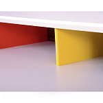 Письменный стол с 2-мя чёрными выдвижными ящиками и нишей с цветными разделителями Ballan варинант исполнения - 4 | Loft Concept в Челябинске