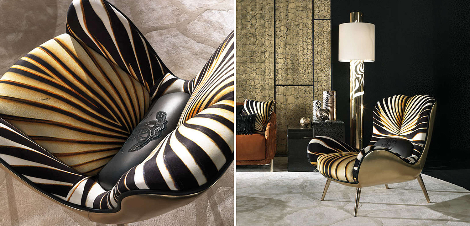 Дизайнерское Кресло Tifnit Armchairs стиль Roberto Cavalli II Дизайнерское Кресло Tifnit Armchairs стиль Roberto Cavalli II - Loft-Concept в Челябинске