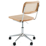 Офисный стул из ротанга на колёсах June Rattan Wicker Chair варинант исполнения - 3 | Loft Concept в Челябинске