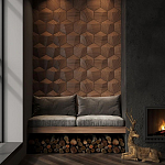 Гипсовая 3D панель с принтографией PM-30 варинант исполнения - 4 | Loft Concept в Челябинске