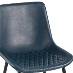 Стул с обивкой из экокожи темно-синего цвета RHOMBUSES UPHOLSTERY варинант исполнения - 6 | Loft Concept в Челябинске