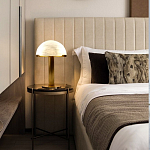 Настольная лампа c абажуром в форме купола из натурального камня  Heavenly Harmony варинант исполнения - 5 | Loft Concept в Челябинске