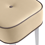 Квадратный мягкий пуф на белых ножках Winton Pouf Square варинант исполнения - 20 | Loft Concept в Челябинске