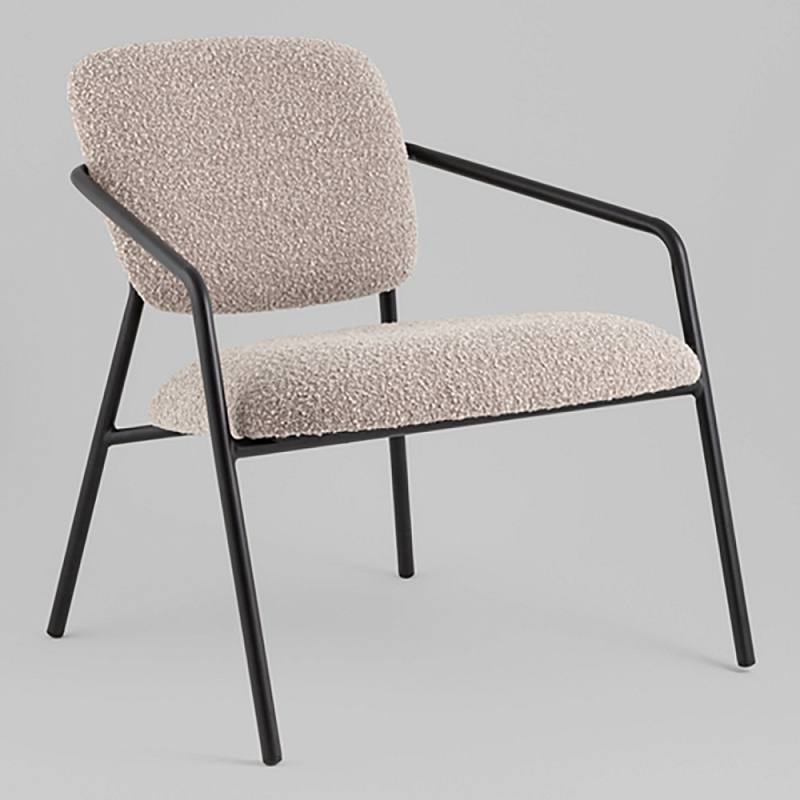 Кресло лаунж Rooney серый Капучино  Черный в Челябинске | Loft Concept 