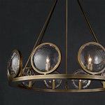 Люстра круглая с прозрачными рельефными плафонами Crystal Prism варинант исполнения - 4 | Loft Concept в Челябинске