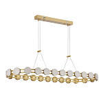 Люстра овальная с круглыми светодиодными источниками света Maxine Light варинант исполнения - 3 | Loft Concept в Челябинске