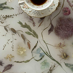 Журнальный стол из эпоксидной смолы с цветами White Flowers Epoxy Resin Coffee Table варинант исполнения - 3 | Loft Concept в Челябинске