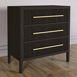 Комод Primo с 3 выдвижными ящиками Темный орех варинант исполнения - 4 | Loft Concept в Челябинске