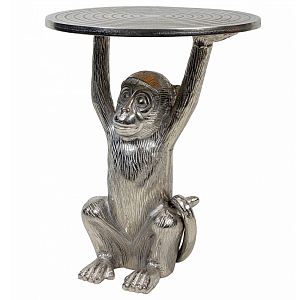 Столик с подстольем в виде обезьянки Bombay Nickel