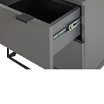 Тумба прикроватная цвета графит с ящиками Strict Lines варинант исполнения - 5 | Loft Concept в Челябинске