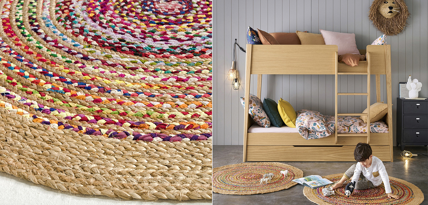 Ковер Round Multicolored Carpet джут и хлопок Ковер Round Multicolored Carpet джут и хлопок - Loft-Concept в Челябинске