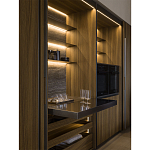 Кухонный гарнитур из дерева и камня с раздвижными дверцами OPERATING COLUMN 2.0 Dada Engenereed Kitchen варинант исполнения - 4 | Loft Concept в Челябинске