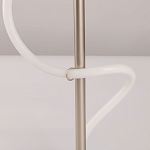 Настольная лампа белым изогнутым плафоном на круглой подставке Luke Lampco Tracer Lamp варинант исполнения - 10 | Loft Concept в Челябинске