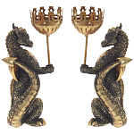 Подсвечник в виде дракона Dragon candlestick Gold Red L or R варинант исполнения - 1 | Loft Concept в Челябинске