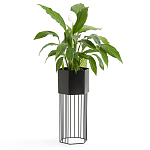 Кашпо Elevated Planters Сlive 59 черное  варинант исполнения - 3 | Loft Concept в Челябинске