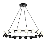 Люстра кольцевая с круглыми светодиодными источниками света Maxine Light варинант исполнения - 1 | Loft Concept в Челябинске