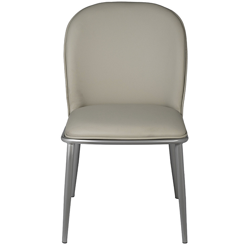 Стул обеденный из экокожи Modern Interior Chair Серый Стул обеденный из экокожи Modern Interior Chair Серый в Челябинске | Loft Concept