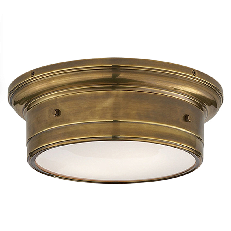 Потолочный светильник круглый цвета состаренная латунь Modern Simple Ceiling Light Латунь Белый Потолочный светильник круглый цвета состаренная латунь Modern Simple Ceiling Light Латунь Белый в Челябинске | Loft Concept