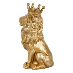 Статуэтка лев с детализированной гривой и изящной короной Lion Crown  варинант исполнения - 2 | Loft Concept в Челябинске