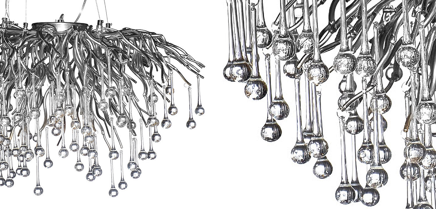 Люстра Droplet Chrome Chandelier 80 Люстра Droplet Chrome Chandelier 80 - Loft-Concept в Челябинске