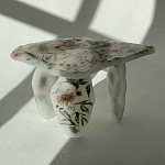 Журнальный стол из эпоксидной смолы с цветами White Flowers Epoxy Resin Coffee Table варинант исполнения - 2 | Loft Concept в Челябинске