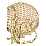 Столик приставной золотистый с орнаментом на столешнице Tanzania варинант исполнения - 3 | Loft Concept в Челябинске