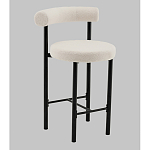 Стул полубарный Floreo букле молочный варинант исполнения - 1 | Loft Concept в Челябинске