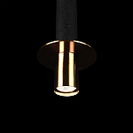 Подвесной светильник с узким цилиндрическим плафоном и золотым металлическим декором Concrete Pipe варинант исполнения - 7 | Loft Concept в Челябинске