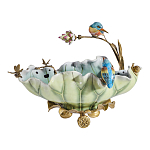 Чаша в виде листка лотоса с птицами Eden Garden варинант исполнения - 3 | Loft Concept в Челябинске