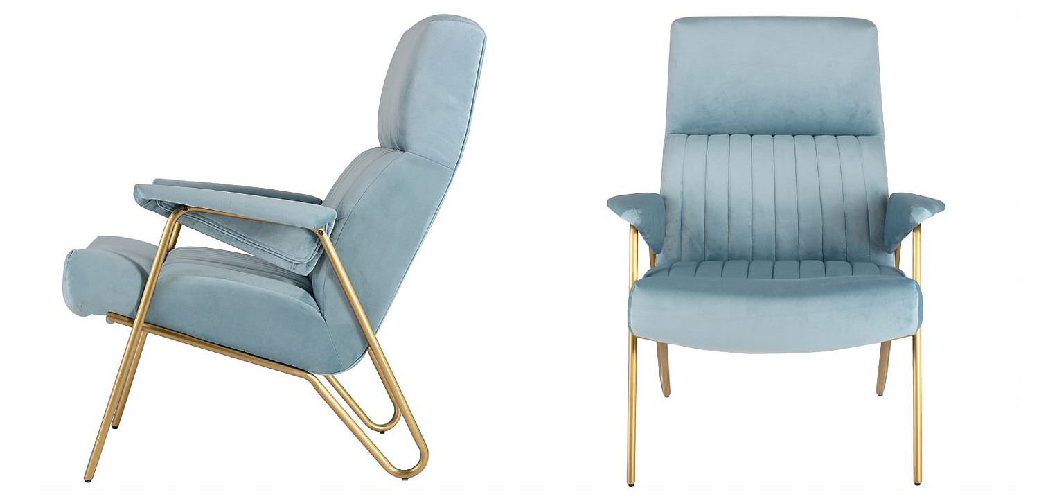 Кресло Solonar light blue Кресло Solonar light blue - Loft-Concept в Челябинске