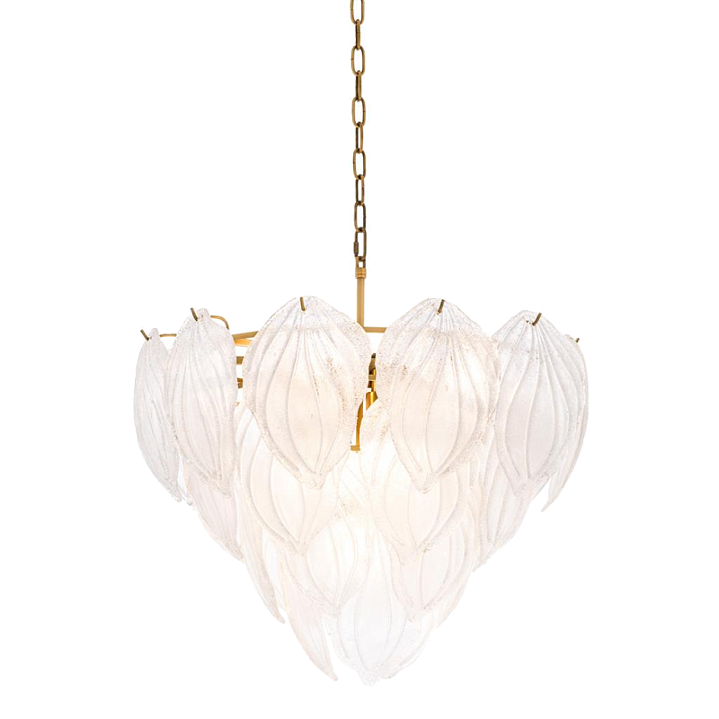 Люстра Chandelier Novida Латунь Античная полированная Прозрачный Люстра Chandelier Novida Латунь Античная полированная Прозрачный в Челябинске | Loft Concept