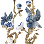 Подсвечник Candleholder Birds Atlanta Set 2 Pcs варинант исполнения - 3 | Loft Concept в Челябинске