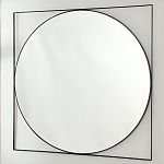 Зеркало в черной металлической раме Urban Style Mirror варинант исполнения - 2 | Loft Concept в Челябинске