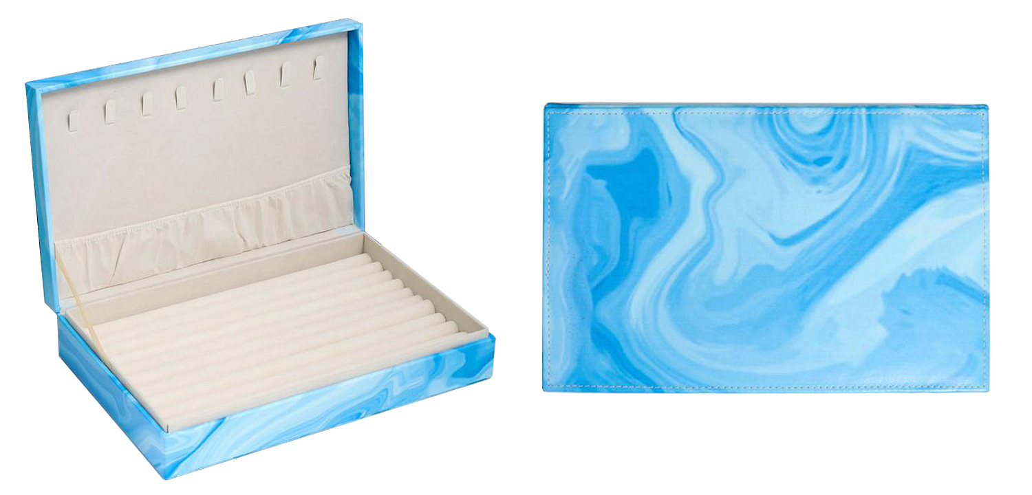 Шкатулка Marble Pattern Box blue Шкатулка Marble Pattern Box blue - Loft-Concept в Челябинске